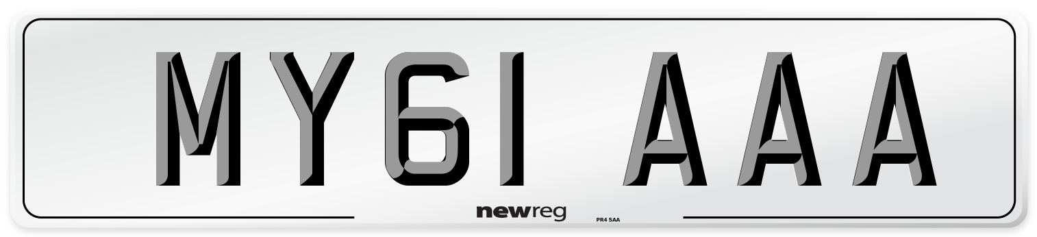 MY61 AAA Number Plate from New Reg